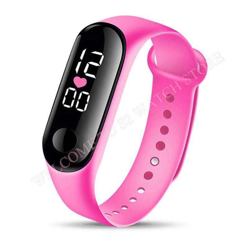 Fashion Sports Watch For Children girls/boys Waterproof Led Digital Watch Ultra-light Silicone Strap Teen Boys Girls WristWatch Unisex