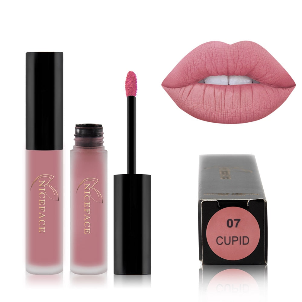 Best Lip Gloss/ Lipstick 25 Colors Waterproof Matte Lip Gloss Liquid / Buy 6 get 1 FREE / Enter Code 1G3G7SQNGXFP / FREE Shipping