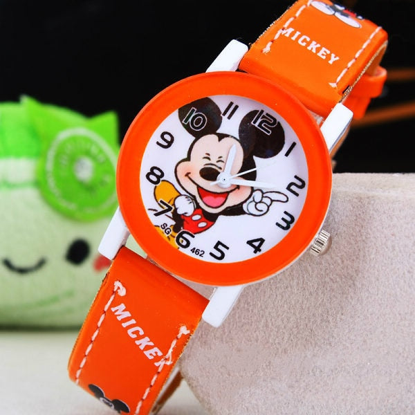 2021 Kids Mickey Mouse Watch leather strap / FREE Shipping