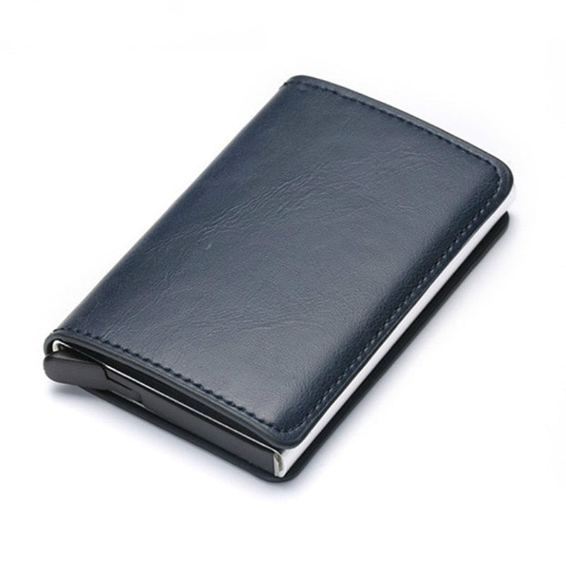 Men RFID Blocking Money, Bank Card Slim Leather Wallet-ID Holder-money clip/ Free Shipping