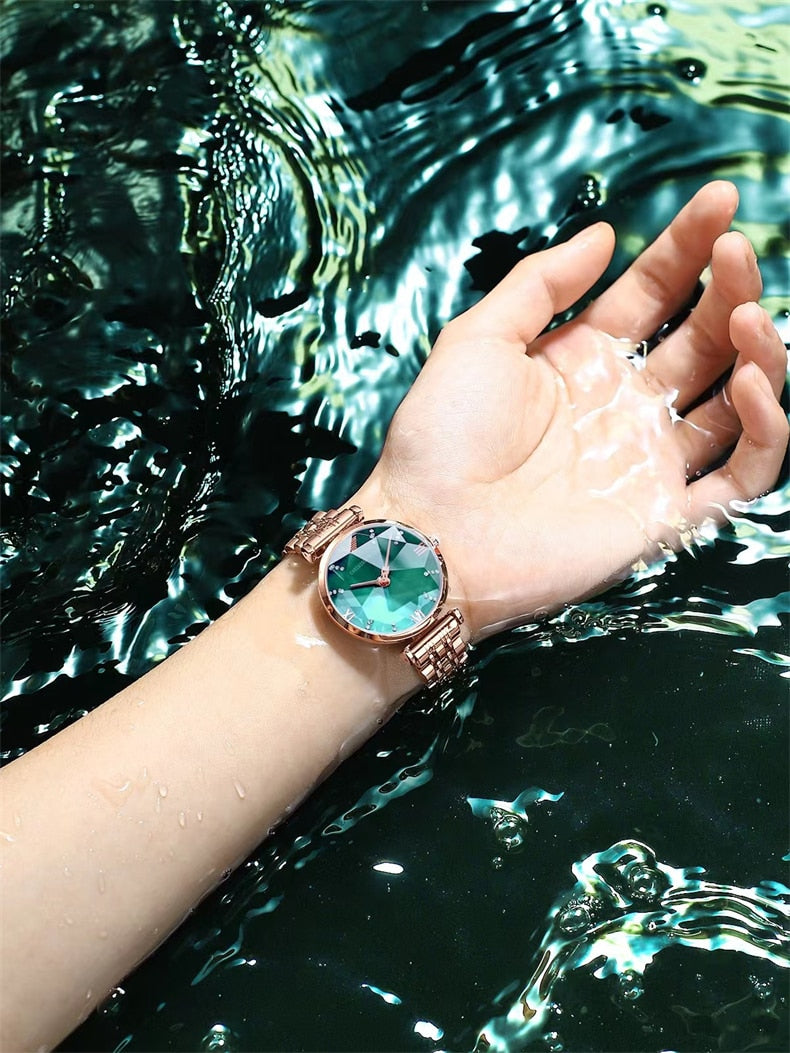 POEDAGAR 9313 Elegant Ladies Watch with sparkling Diamonds-luminous/FREE Shipping