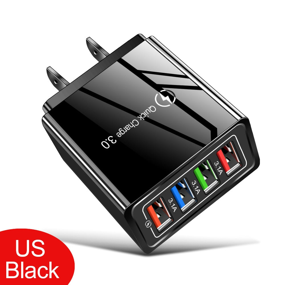 USB QC Wall Plug Quick Charger 3.0 For iPhone 12 Pro-Max Tablet / Buy 25 get 10 FREE / Enter Code 5M6TST0TF4FN / Shipping