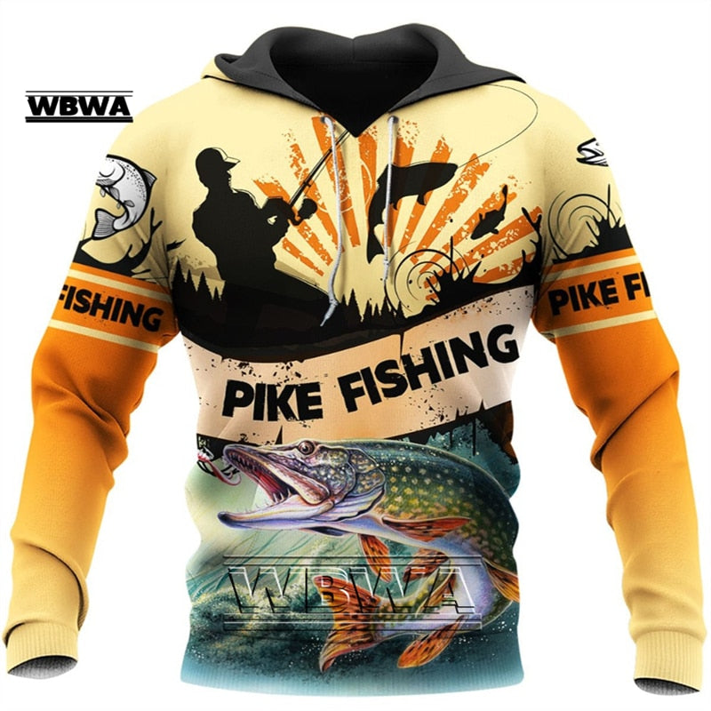 Fishing Hoodies for Women/Men of Salmon/ Bass/ Mahi and fish images / FREE shipping