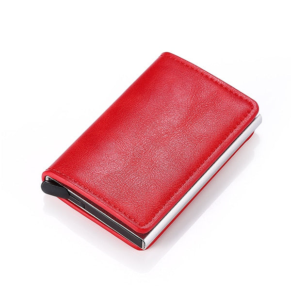 Men RFID Blocking Money, Bank Card Slim Leather Wallet-ID Holder-money clip/ Free Shipping