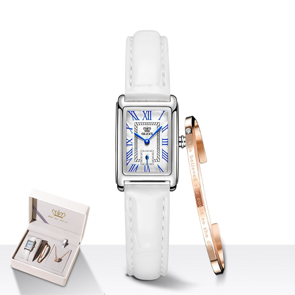 OLEVS elegant Top Luxury Brand Watch for Women / Red Quartz / Waterproof