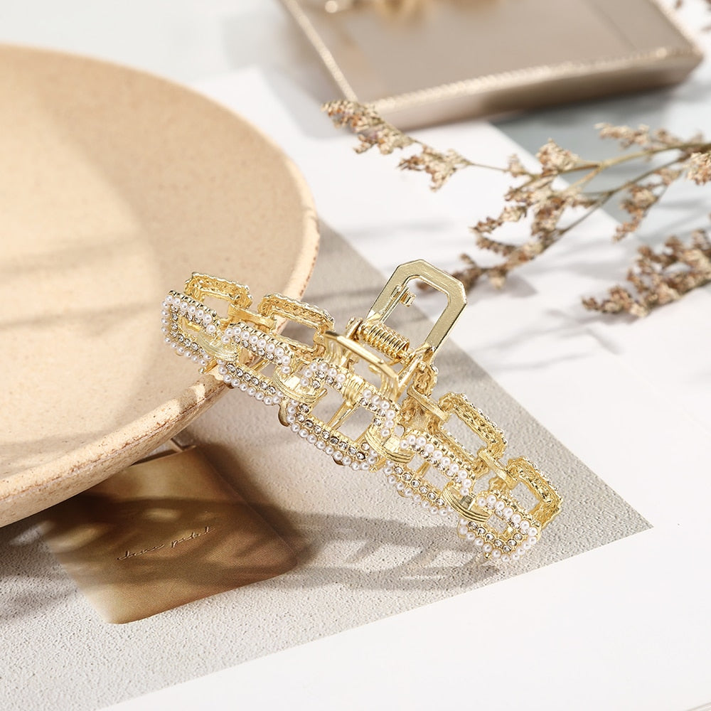 AWAYTR custom Rhinestone Metal Hair Claw Crab Clip / Free Shipping
