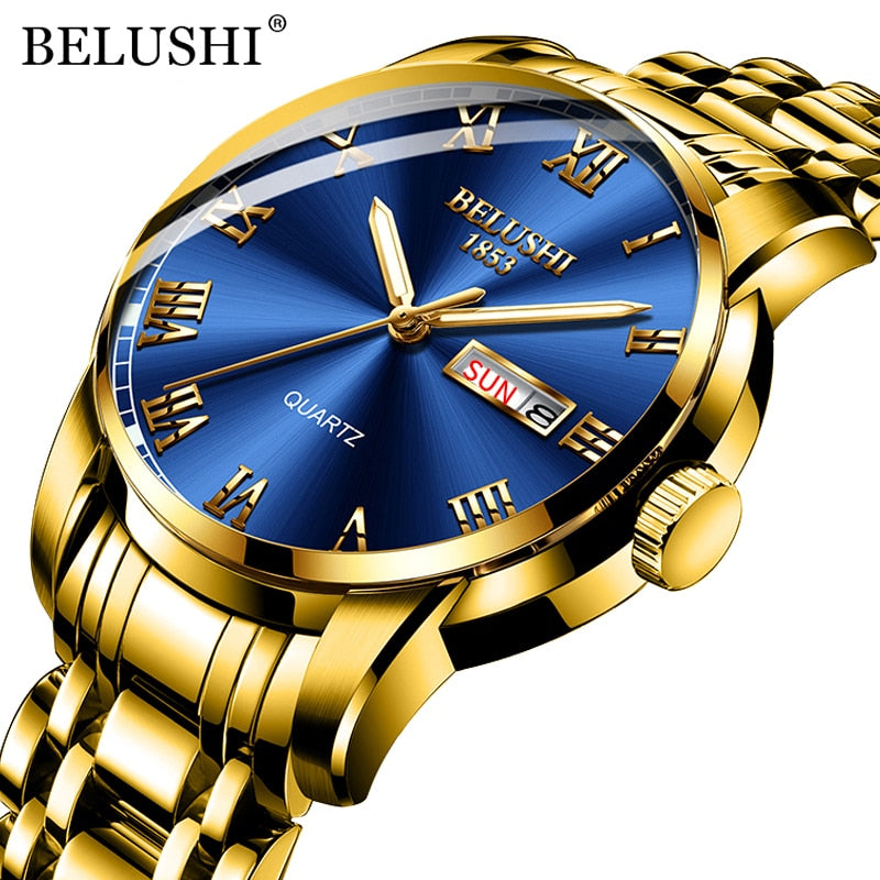 BELUSHI Top Brand Luxury Men's Watch, Luminous/ FREE Shipping - tracking available