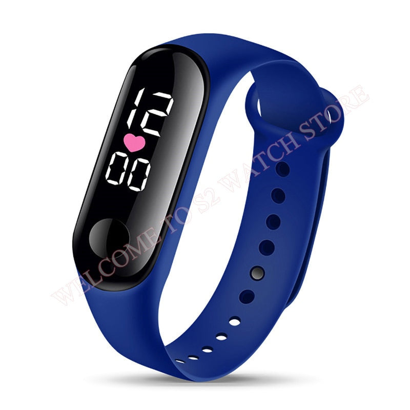 Fashion Sports Watch For Children girls/boys Waterproof Led Digital Watch Ultra-light Silicone Strap Teen Boys Girls WristWatch Unisex
