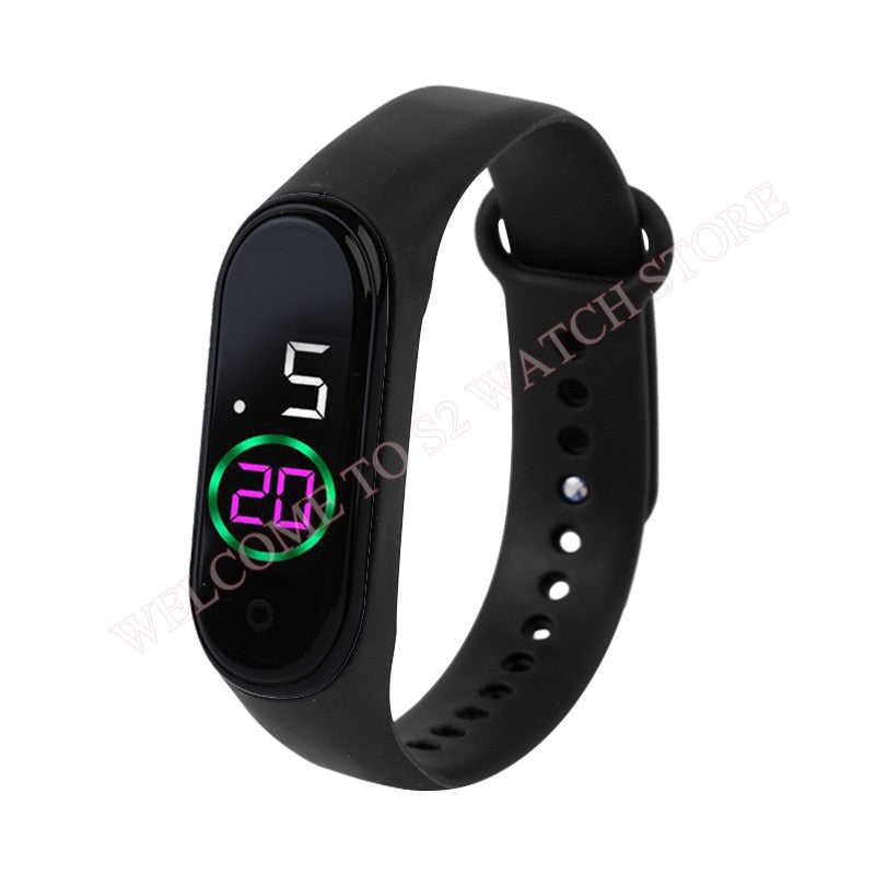 Fashion Sports Watch For Children girls/boys Waterproof Led Digital Watch Ultra-light Silicone Strap Teen Boys Girls WristWatch Unisex