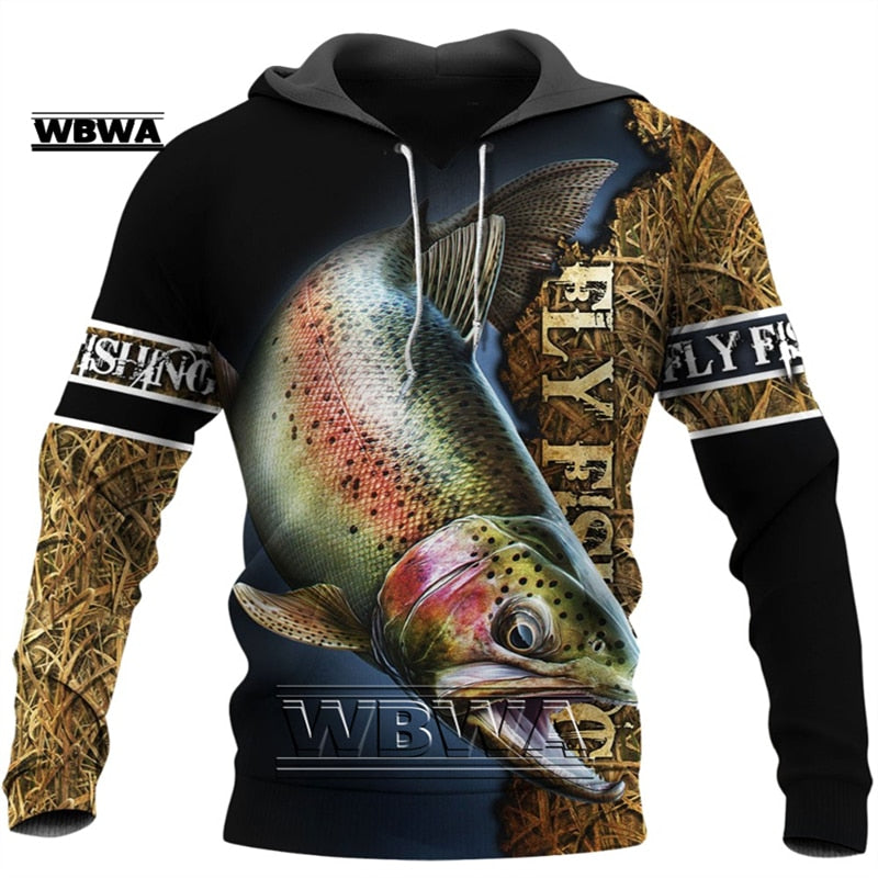 Fishing Hoodies for Women/Men of Salmon/ Bass/ Mahi and fish images / FREE shipping