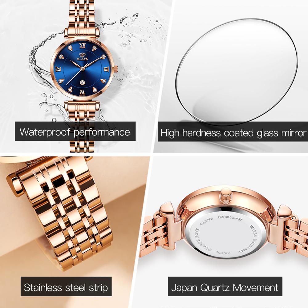 OLEVS beautiful / elegant Top Brand fashion Watch for Women / Quartz / Waterproof
