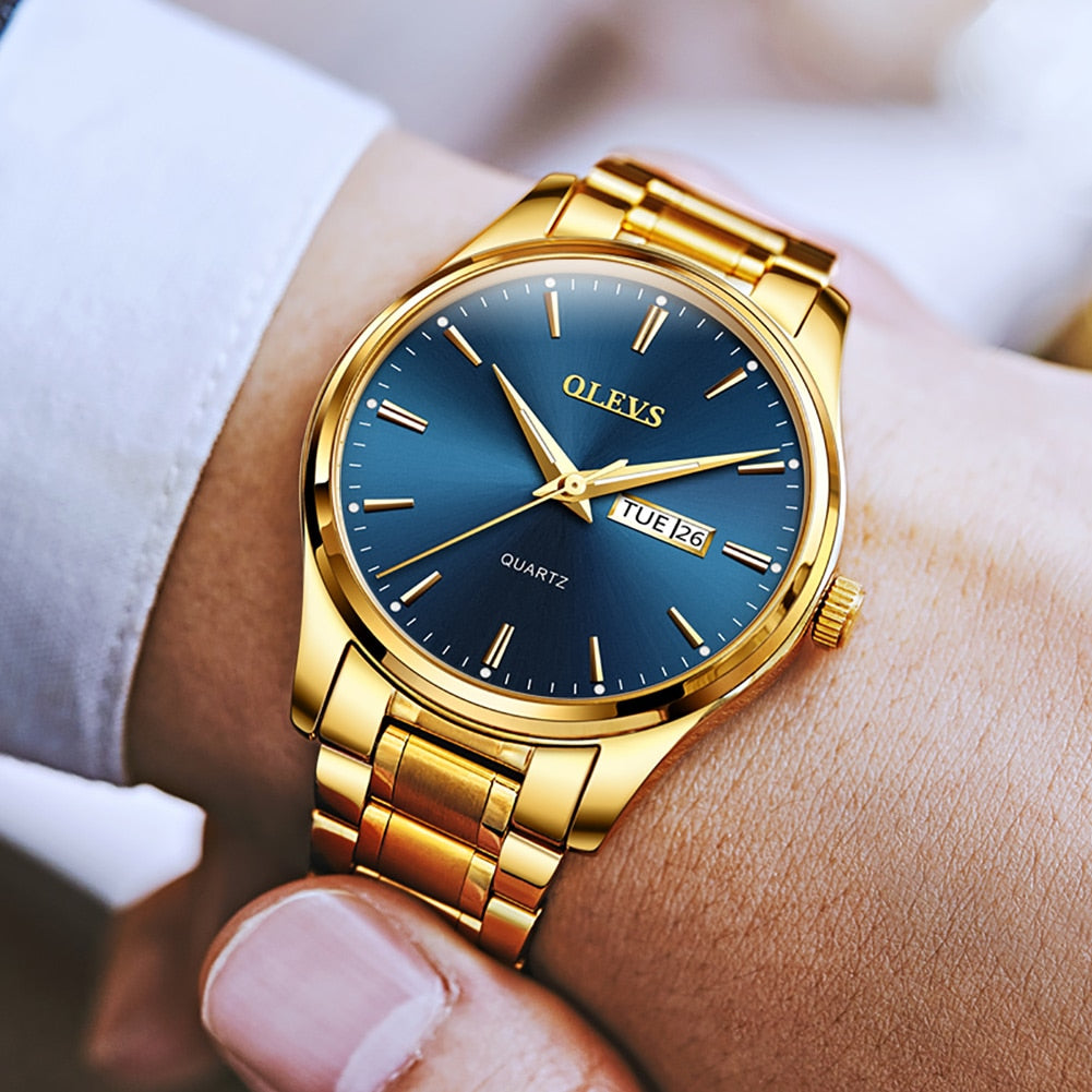 OLEVS Luxury business watch for Men / enter discount code K0B074XFDPD6 Buy 1 get 1 FREE / FREE Shipping