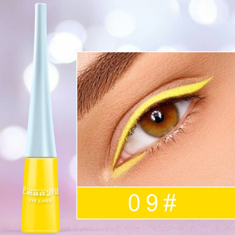 Cmaadu Cosmetics Colorful Liquid Eyeliner Waterproof Eyeliner Gel / Buy 6 get 1 FREE / Enter Code NND4EY0NDCRE / FREE Shipping