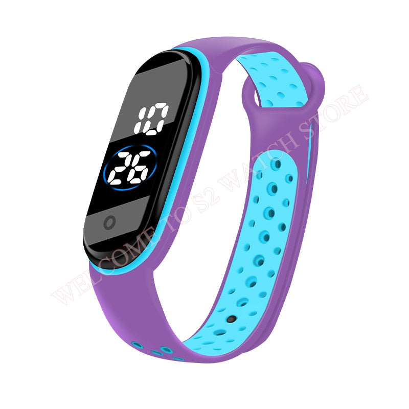 Fashion Sports Watch For Children girls/boys Waterproof Led Digital Watch Ultra-light Silicone Strap Teen Boys Girls WristWatch Unisex