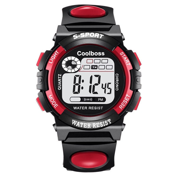 Children Watch Sport Kids Watches Silicone Strap Waterproof LED Digital