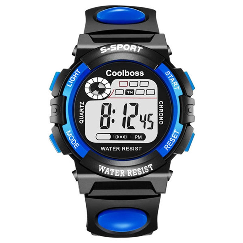 Children Watch Sport Kids Watches Silicone Strap Waterproof LED Digital