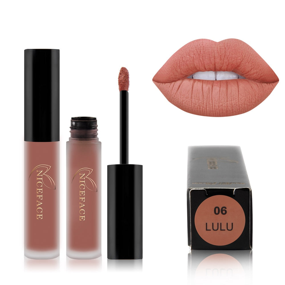 Best Lip Gloss/ Lipstick 25 Colors Waterproof Matte Lip Gloss Liquid / Buy 6 get 1 FREE / Enter Code 1G3G7SQNGXFP / FREE Shipping