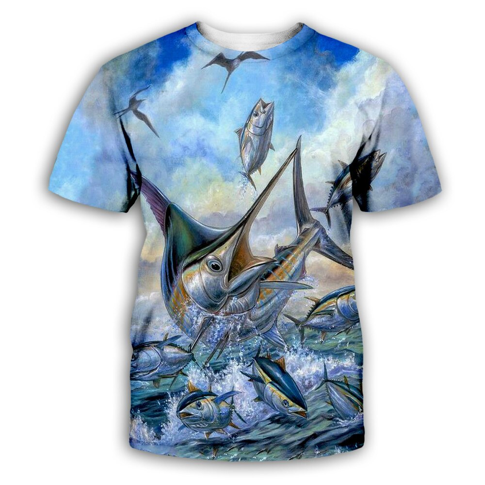 Men / Women's casual beach shirt with beautiful 3d print fish designs made with comfortable material / FREE Shipping