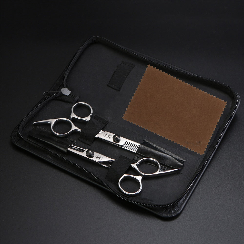 Professional Japan 440c 6 Inch Hair Scissors Set / Cutting Shears / Thinning Barber Scissors Set / Barber Hairdressing Scissors / FREE Shipping