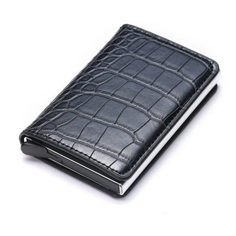 Men RFID Blocking Money, Bank Card Slim Leather Wallet-ID Holder-money clip/ Free Shipping