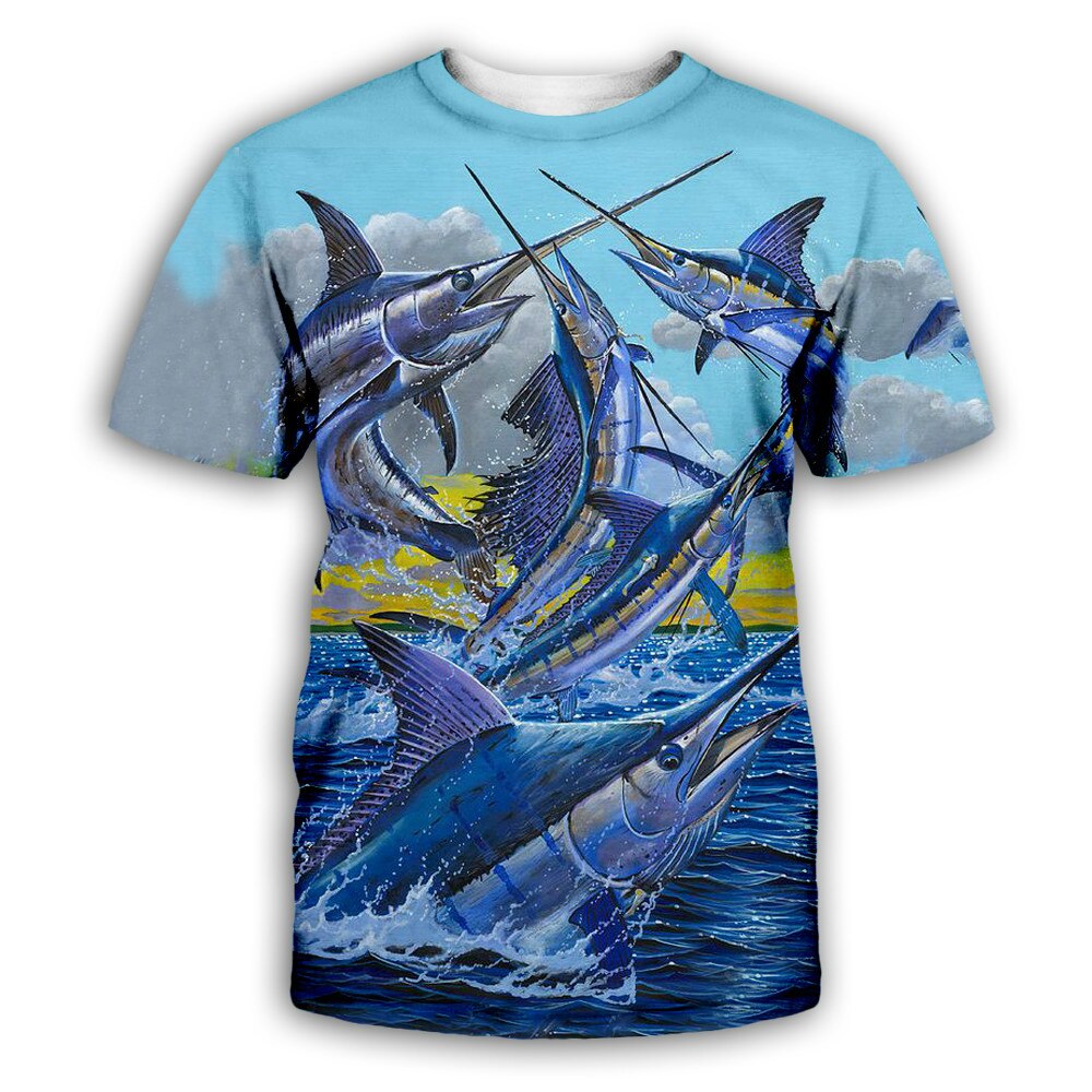 Men / Women's casual beach shirt with beautiful 3d print fish designs made with comfortable material / FREE Shipping