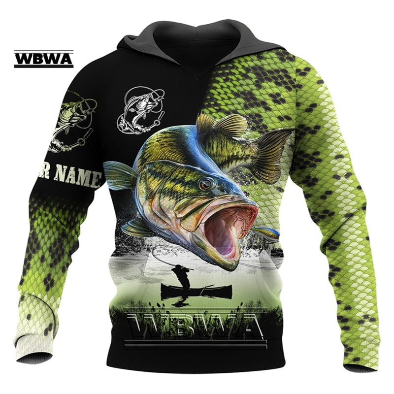 Fishing Hoodies for Women/Men of Salmon/ Bass/ Mahi and fish images / FREE shipping