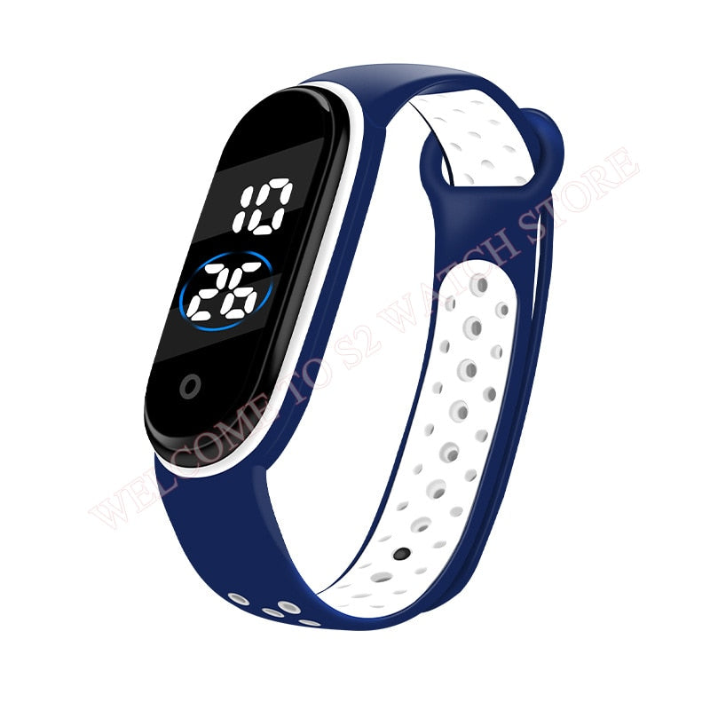 Fashion Sports Watch For Children girls/boys Waterproof Led Digital Watch Ultra-light Silicone Strap Teen Boys Girls WristWatch Unisex