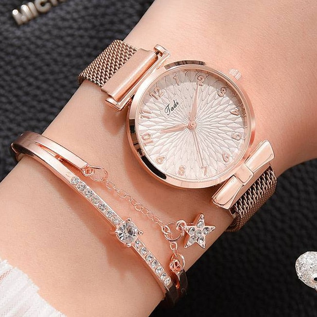 Elegant Bracelet and LVPAI Watch For Women / quartz / enter discount code RPHKSPFPJRSN Buy 1 get 1 FREE / FREE Shipping