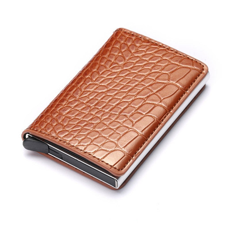 Men RFID Blocking Money, Bank Card Slim Leather Wallet-ID Holder-money clip/ Free Shipping