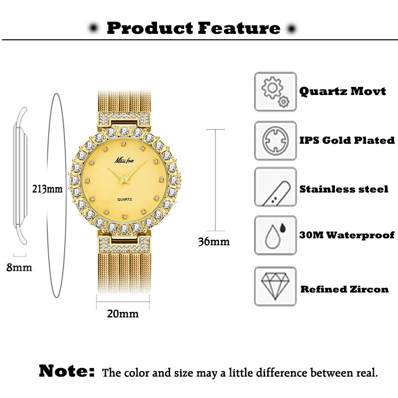 MISS FOX Luxury watch , get 2 Miss FOX watches only $52.50 promo code K9RMTK8G7B3B