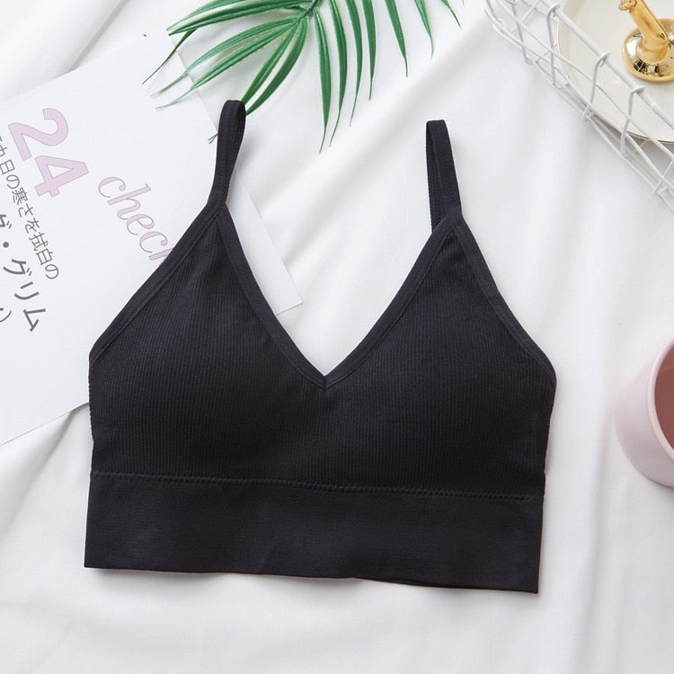 Ladies sexy Sport Tube Top Streetwear Seamless Tee Bra / enter Discount Code NMN8K5YN3XE0 BUY 4 get 1 FREE / FREE Shipping