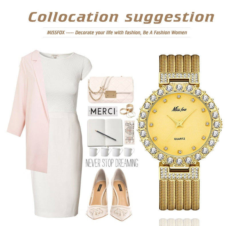 MISS FOX Luxury watch , get 2 Miss FOX watches only $52.50 promo code K9RMTK8G7B3B