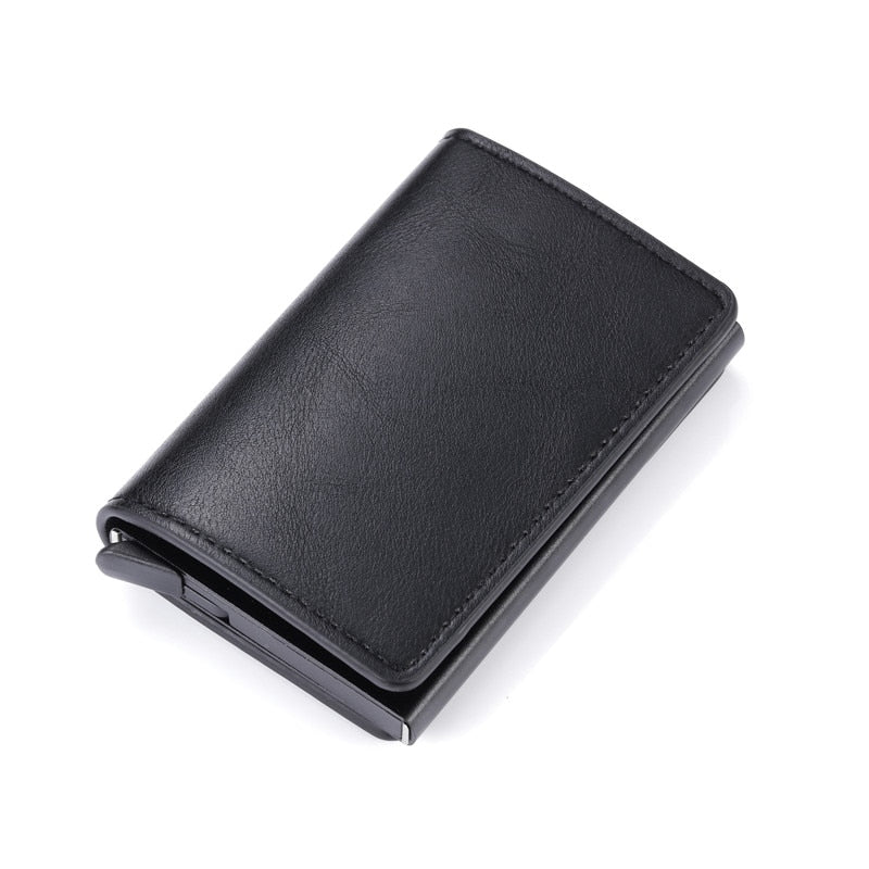 Men RFID Blocking Money, Bank Card Slim Leather Wallet-ID Holder-money clip/ Free Shipping