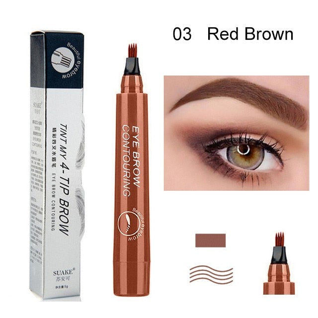 4 Point Eyebrow Liquid Pencil Waterproof - Microblade / Buy 25 get 7 FREE / Enter Code 24QZ9JA6Y2N6 / FREE Shipping