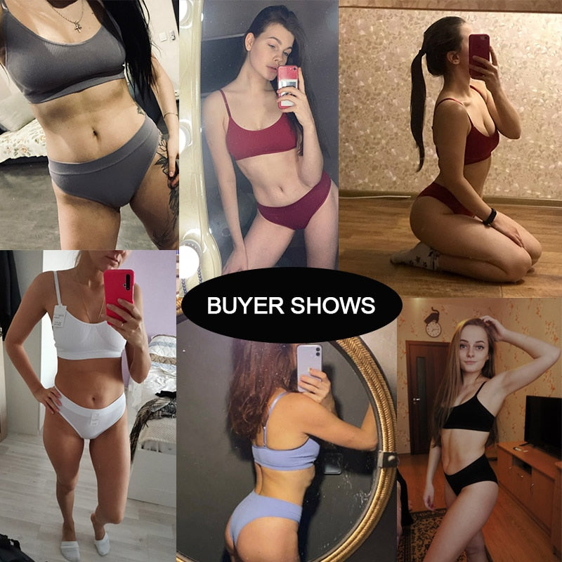 Ladies Bra Set Sexy Lingerie Female panties / Bra Tops stretchable / enter Discount Code WGA1H5VR01SA Buy 5 get 1 FREE / FREE Shipping
