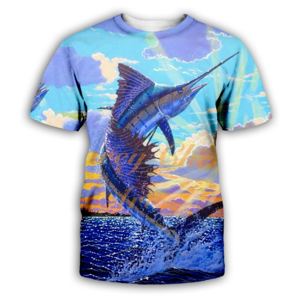 Men / Women's casual beach shirt with beautiful 3d print fish designs made with comfortable material / FREE Shipping