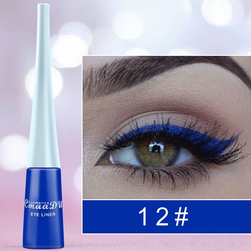 Cmaadu Cosmetics Colorful Liquid Eyeliner Waterproof Eyeliner Gel / Buy 6 get 1 FREE / Enter Code NND4EY0NDCRE / FREE Shipping