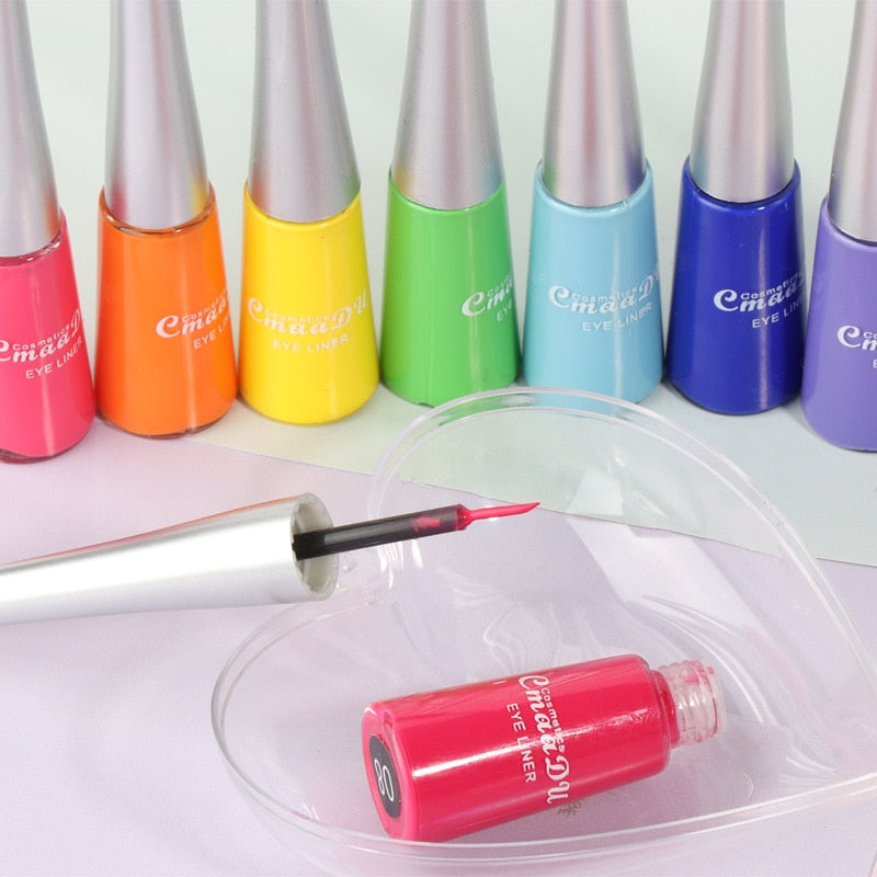 Cmaadu Cosmetics Colorful Liquid Eyeliner Waterproof Eyeliner Gel / Buy 6 get 1 FREE / Enter Code NND4EY0NDCRE / FREE Shipping