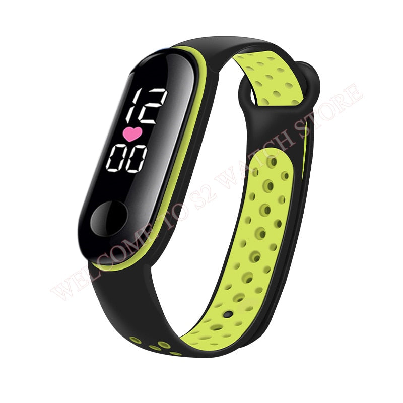 Fashion Sports Watch For Children girls/boys Waterproof Led Digital Watch Ultra-light Silicone Strap Teen Boys Girls WristWatch Unisex