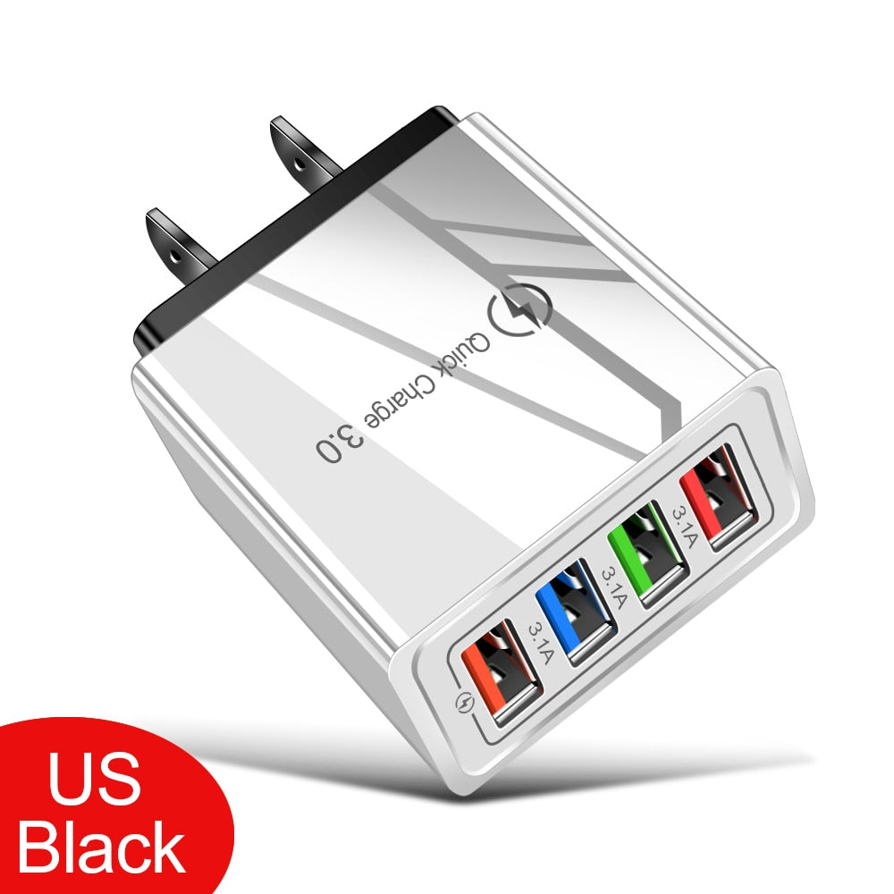 USB QC Wall Plug Quick Charger 3.0 For iPhone 12 Pro-Max Tablet / Buy 25 get 10 FREE / Enter Code 5M6TST0TF4FN / Shipping
