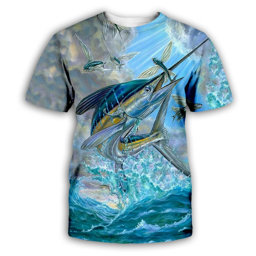 Men / Women's casual beach shirt with beautiful 3d print fish designs made with comfortable material / FREE Shipping