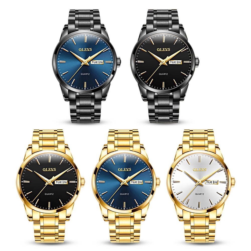 OLEVS Luxury business watch for Men / enter discount code K0B074XFDPD6 Buy 1 get 1 FREE / FREE Shipping