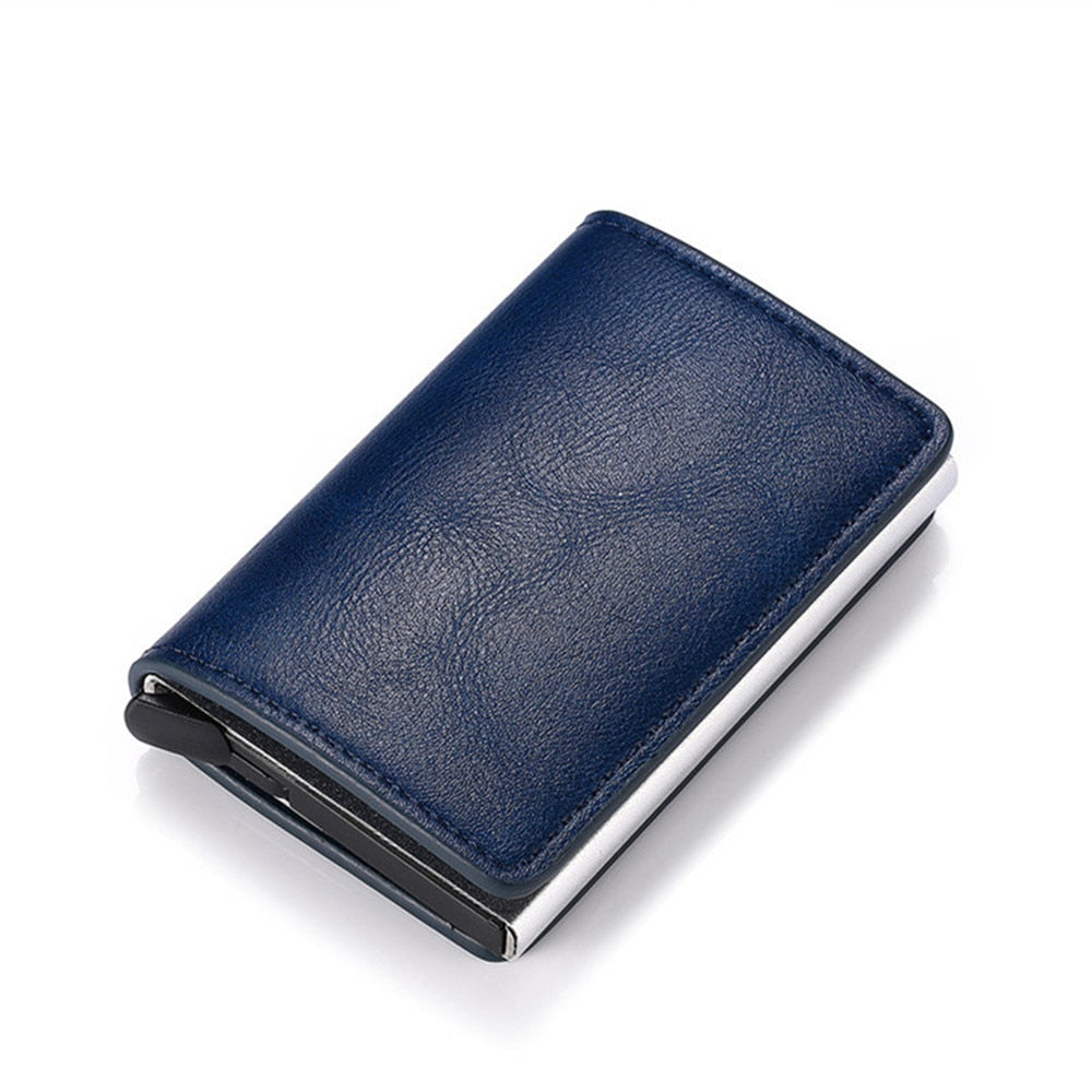 Men RFID Blocking Money, Bank Card Slim Leather Wallet-ID Holder-money clip/ Free Shipping