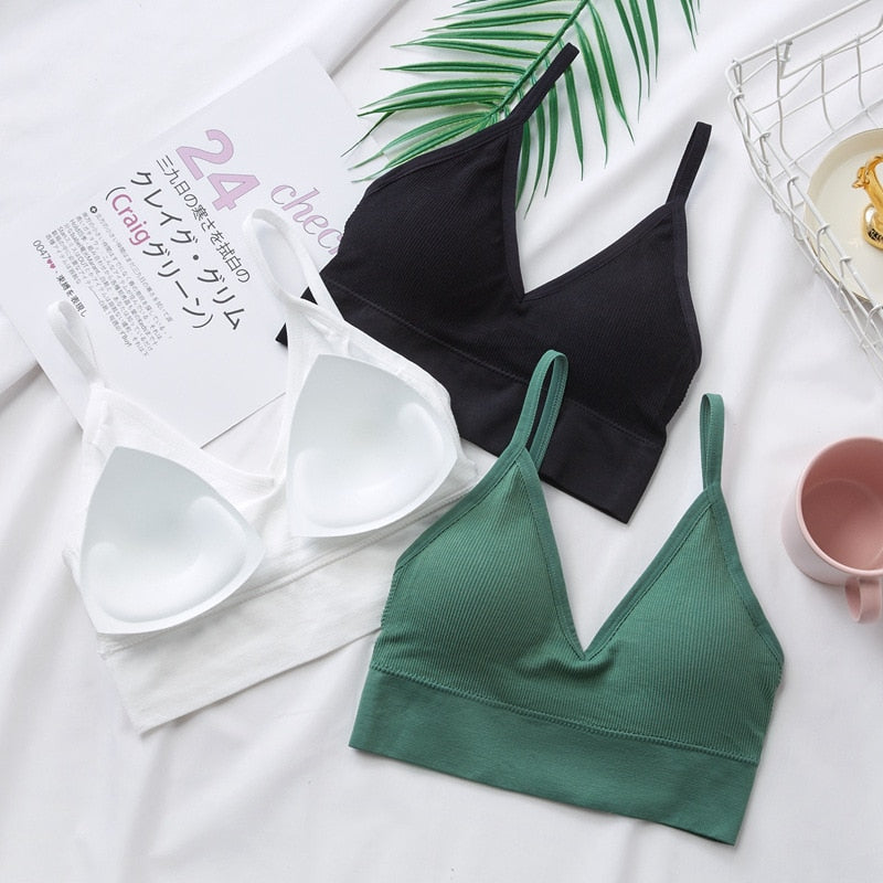 Ladies sexy Sport Tube Top Streetwear Seamless Tee Bra / enter Discount Code NMN8K5YN3XE0 BUY 4 get 1 FREE / FREE Shipping