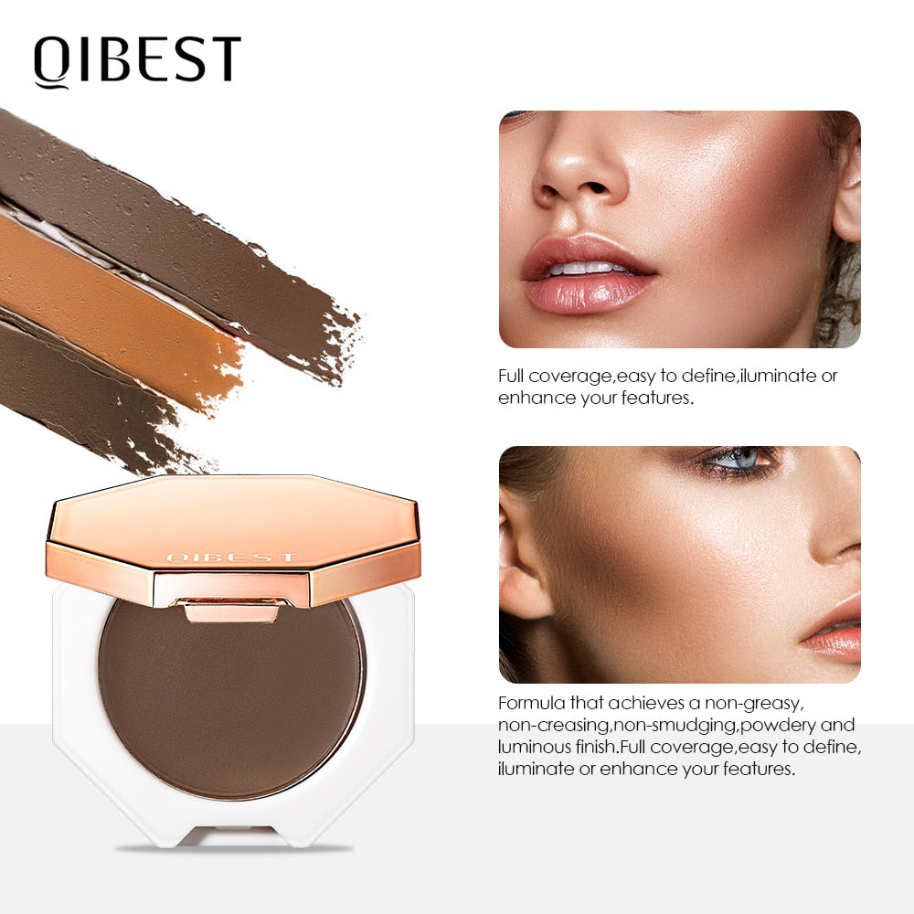 QIBEST Face Makeup Bronzer Palette Silky Cream / Buy 4 get 1 FREE enter Discount Code CVECF182N19G  / FREE Shipping