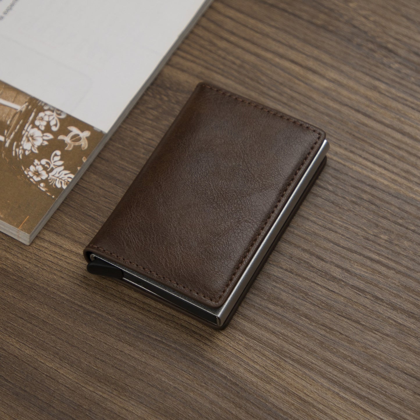 Men RFID Blocking Money, Bank Card Slim Leather Wallet-ID Holder-money clip/ Free Shipping
