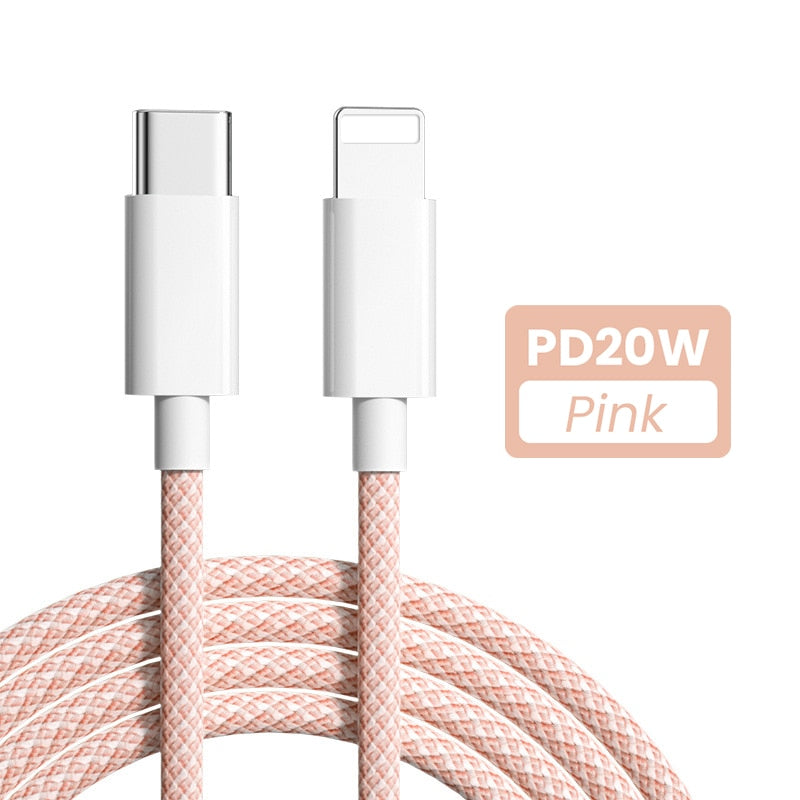20W PD USB C Cable for iPhone 14 13 12 Pro Max Fast Charging/ Buy 4 get 1 FREE/ Enter Code WH4SE1NTD13K /Free Shipping