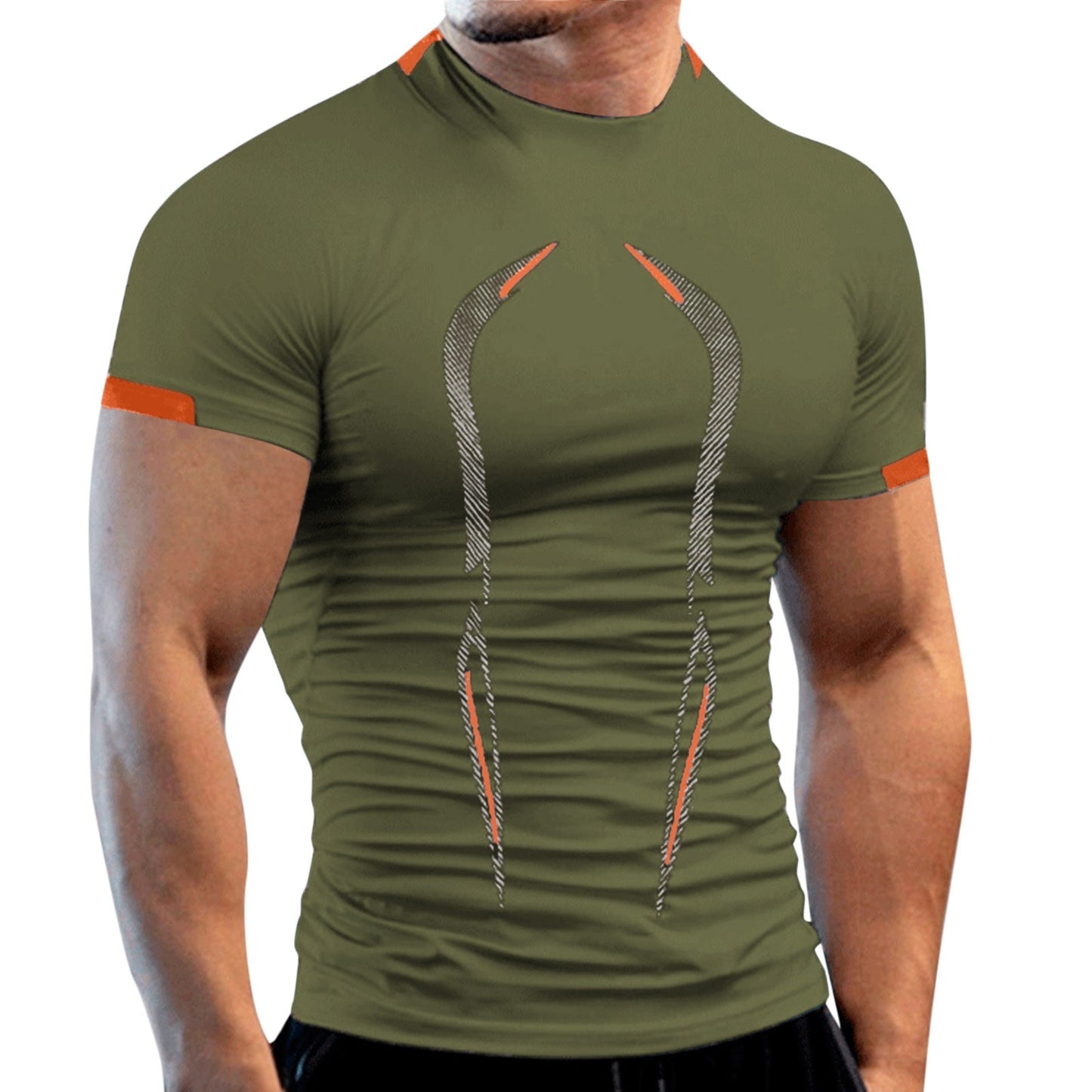 Summer Athletic Sport Shirt for Men / Quick Dry workout Shirt / enter discount code X9X17Z1D08N2 Buy 5 get 1 FREE / FREE Shipping