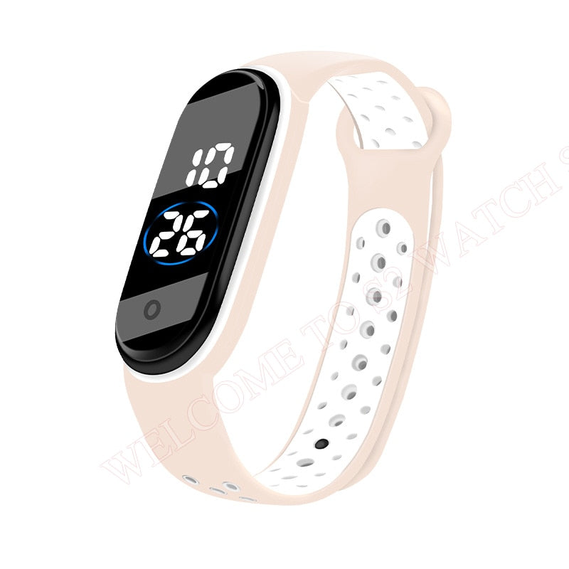 Fashion Sports Watch For Children girls/boys Waterproof Led Digital Watch Ultra-light Silicone Strap Teen Boys Girls WristWatch Unisex