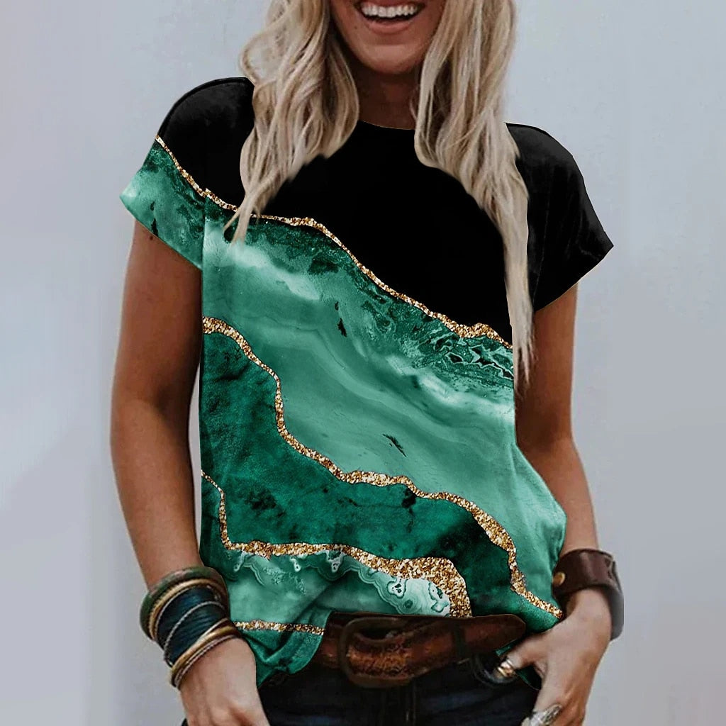 Ladies blouses beautiful floral / artistic designs comfortable top / enter Discount Code HAX0Y7AC7J18 BUY 4 get 1 FREE / FREE Shipping